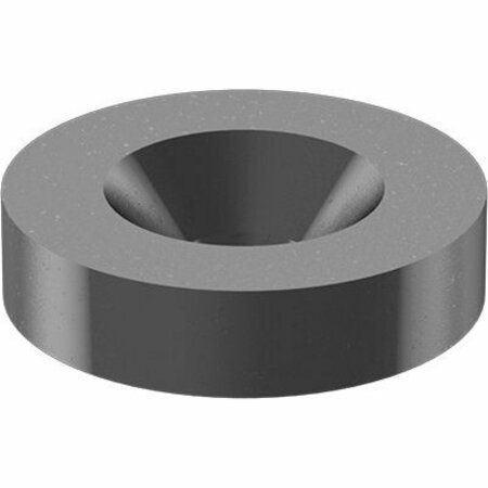 BSC PREFERRED Black-Oxide Steel Finishing Countersunk Washer for No. 4 Size 0.125 ID 82 Degree Countersink, 5PK 92908A127
